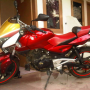 Jual Bajaj Pulsar 200 tahun 2008 warna merah