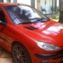 Jual Peugeot 206 Merah Thn 2000 M/T Tgn 1 dri baru