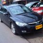 honda all new civic 1.8 vitec at 2008 hitam metalik