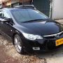 honda all new civic 1.8 vitec at 2008 hitam metalik