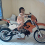 JUAL KAWASAKI B LX 125CC TRIAL MODIF