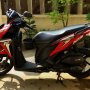 Jual Vario Techno 125 PGM FI 2012 Merah hitam