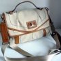 FB008 Tignanello NWOT Canvas Satchel Schoolbag Cross Body Style