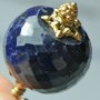 YZ5032 NATURAL SAPPHIRE PENDANT 30CT + NECKLACE (FACETED GOLD )