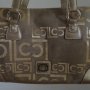 FB104 Gold Liz Claiborne Handbag With Lots Of Pockets