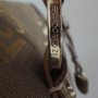 FB104 Gold Liz Claiborne Handbag With Lots Of Pockets