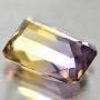 AE099 NATURAL OCTAGON CHECKERBOARD AMETRINE 2.92CT