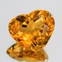 CT001 NATURAL HEART GOLDEN YELLOW CITRINE BRAZILIAN TOPAZ 10.3CT