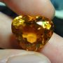 CT001 NATURAL HEART GOLDEN YELLOW CITRINE BRAZILIAN TOPAZ 10.3CT