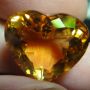 CT001 NATURAL HEART GOLDEN YELLOW CITRINE BRAZILIAN TOPAZ 10.3CT