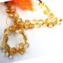 JCT001 NATURAL CITRINE FACETED HEART LOOSE BEADS 50CTS