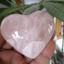 QZ003 NATURAL ROSE QUARTZ CRYSTAL HEART SHAPE 200G