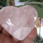 QZ003 NATURAL ROSE QUARTZ CRYSTAL HEART SHAPE 200G