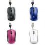 Logitech M125 Retractable Mouse - Black, Blue, Dusty Rose, White