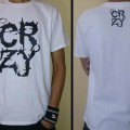 T-Shirt Crazy Inc CRZY Logo White/Black