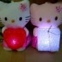 Boneka Hello Kity Love Lampu LED Berubah 7 warna Grosir ecer reseller dropship barang unik surabaya