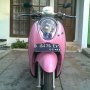 Jual honda scoopy th 2011 pink putih DKI