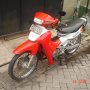 Jual Suzuki Satria 120 2T tahun 2001 warna merah putih