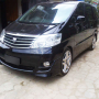 JUAL OVER CREDIT TOYOTA ALPHARD HITAM