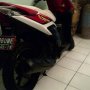 Jual Honda Vario Techno cbs 2010 putih merah