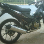 Jual suzuki satria fu 2011 hitam silver mulus