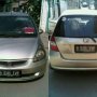 Jual honda jazz IDSI 2004 warna cream/coklat muda metalic