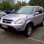 Jual Honda CRV 2003 AT Silver Full Original Very Mint Condition