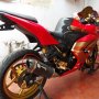 Jual Ninja 250 merah tangerang Full modif