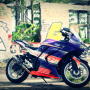 Jual Kawasaki Ninja 250 Ungu Modifikasi