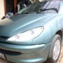 Jual Peugeot 206 Sporty a/t Hijau Metalik mulus, Km rendah