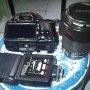 Jual KAMERA CANON 550D + LENSA 18-135mm + FLASH YONGNUO 450 II