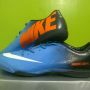 sepatu futsal nike vapor ix, 9 , neptune, fireberry, mercurial 8 biru sol orange