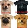 kaos 3D Import USA full cotton motif anjing ORI