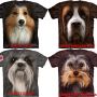 kaos 3D Import USA full cotton motif anjing ORI