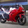 kawasaki ninja 250 red km rendah 3900 modif