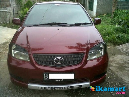  Toyota  Vios E M T 2005 merah  marun  Mobil 