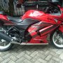 Jual Kawasaki ninja 250 th 2009 akhir Merah