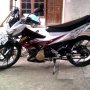 Jual Satria FU 2011 bln 7 Putih,Hitam