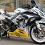 Jual Kawasaki Ninja 250 FI WHite 2012 Akhir Modiff Jakarta