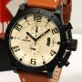 Jamtangan Expedition E 6381 M Brown White Original