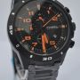 Fossil Cronograf Black Orange