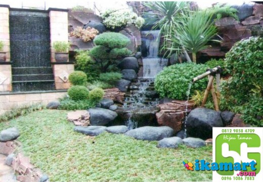 Taman Minimalis Modern Saung Bambu Gazebo Kayu Kelapa Murah