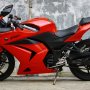 Jual kawasaki ninja 250 2010 red modif dikit