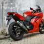 Jual kawasaki ninja 250 2010 red modif dikit