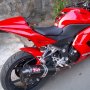 JUAL KAWASAKI NINJA 250 R MERAH 2010 MODIF LIKE NEW