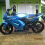 Jual ninja 250 biru 2010 ori biru mulus Plat D