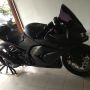 jual ninja 250 2009 all black modif kaki2 moge