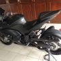 jual ninja 250 2009 all black modif kaki2 moge