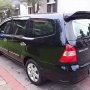 Jual Nissan Grand Livina XV 1.5 m/t 2009 hitam metalik