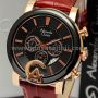 jam tangan ALEXANDRE CHRISTIE AC 6274 MC BLACK BROWN ORIGINAL